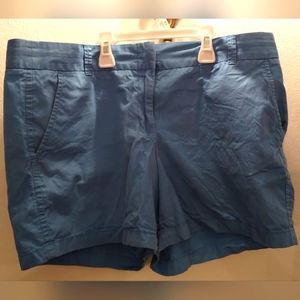 J. Crew Factory Women's Chino Shorts | 5 in inseam | Blue | Size 12